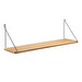 B145 Shelf, Oak/Black, 20 x 90 cm