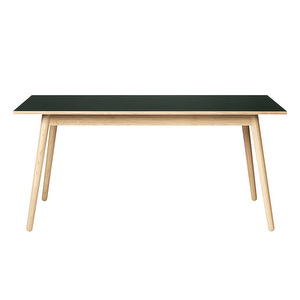 C35B Dining Table, Oak/Black, 80 x 160  cm