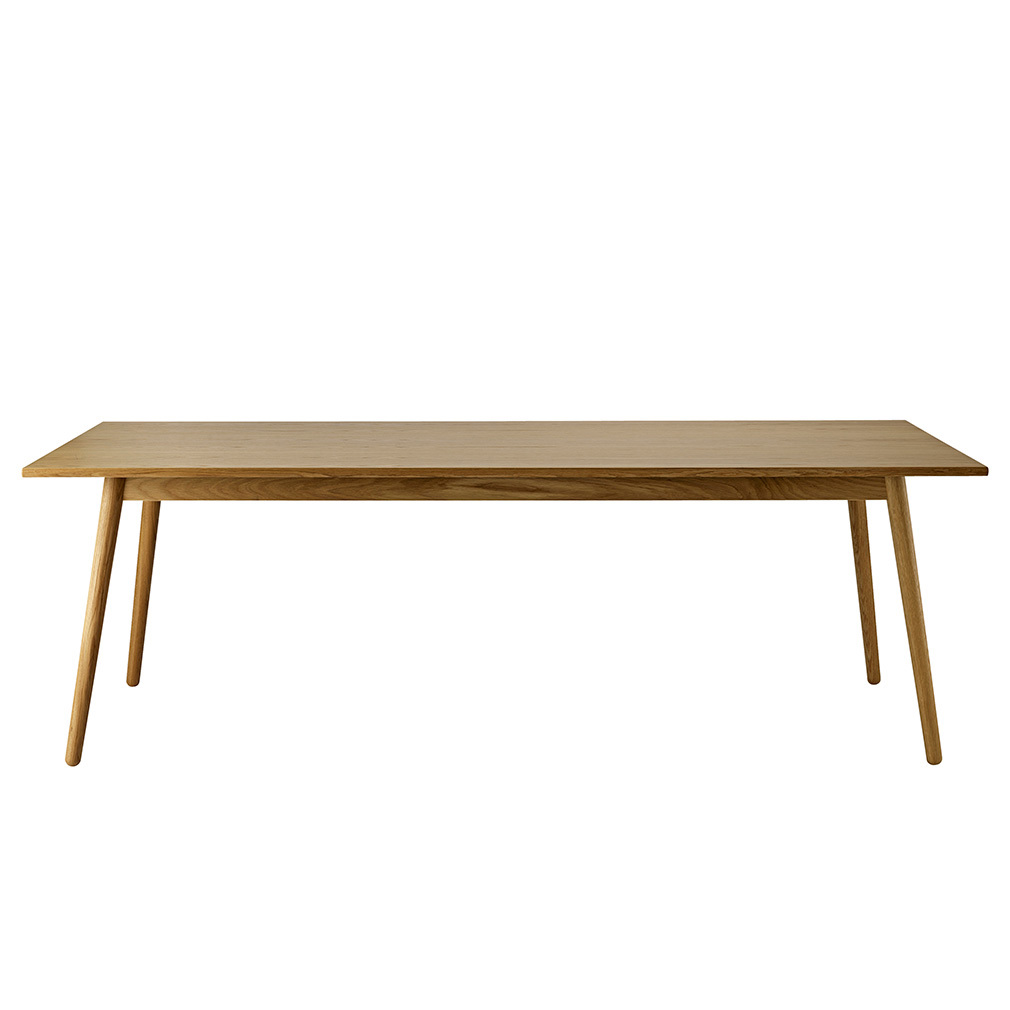 FDB Møbler C35C-ruokapöytä tammi, 95 x 220 cm