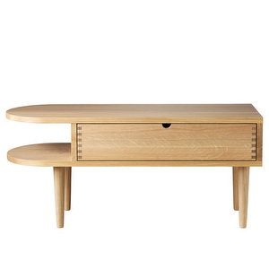 F24 Radius Bench, Natural Oak, 35 x 90 cm