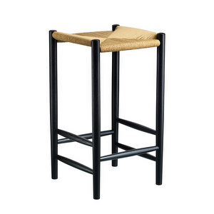 J164C Stool, Black Oak, H 67cm