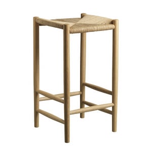 J164C Stool, Natural Oak, H 67cm