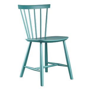 J46 Chair, Beech / Petrol Blue