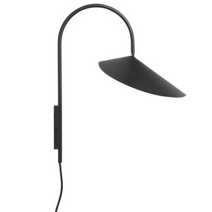 Arum Wall Lamp, Black, H 47 cm
