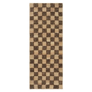 Check Wool Jute -käytävämatto, coffee/natural, 70 x 180 cm Check Wool Jute -käytävämatto, coffee/natural, 70 x 180 cm