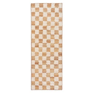 Check Wool Jute -käytävämatto, off-white/natural, 70 x 180 cm Check Wool Jute -käytävämatto, off-white/natural, 70 x 180 cm