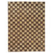 Check Wool Jute -matto, coffee/natural, 140 x 200 cm