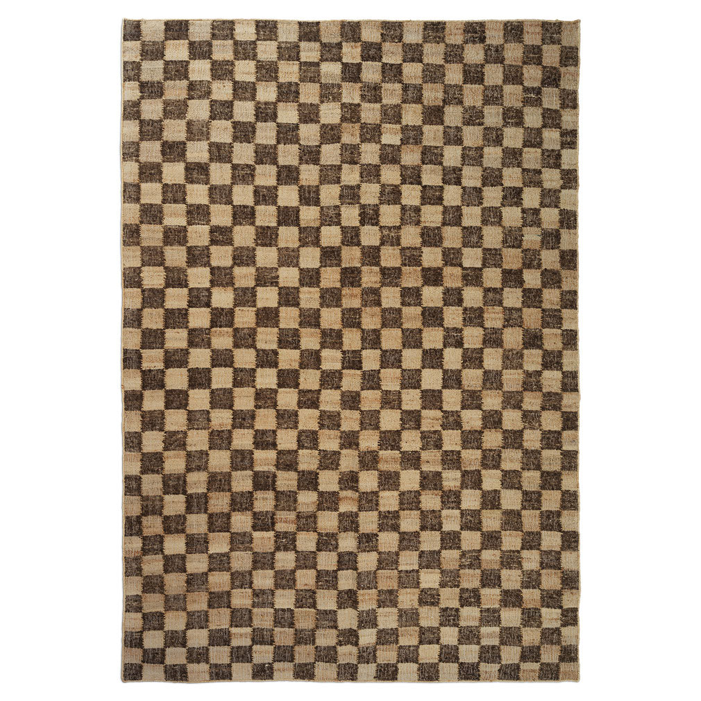 Check Wool Jute -matto