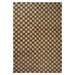 Check Wool Jute -matto, coffee/natural, 200 x 300 cm