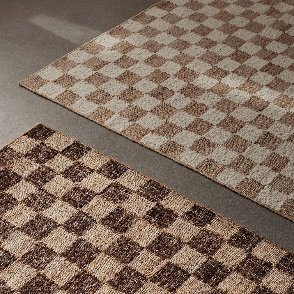 Check Wool Jute -matto
