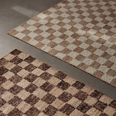 Check Wool Jute -matto