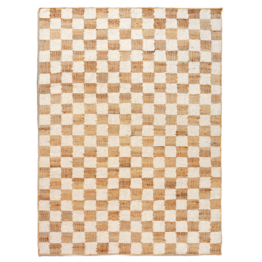 Check Wool Jute -matto