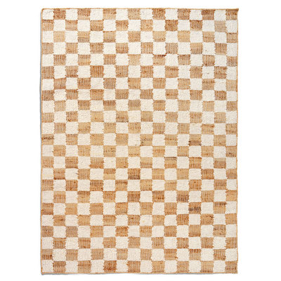 Check Wool Jute -matto