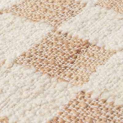 Check Wool Jute -matto