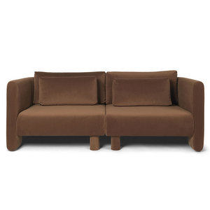 Dase-sohva, Rich-sametti soft brown, L 200 cm