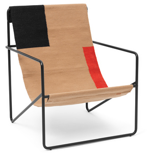 Desert Armchair, Black/Block