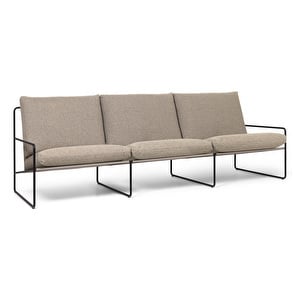 Desert-sohva, Dolce-kangas tumma hiekka/musta, L 233 cm Desert-sohva, Dolce-kangas tumma hiekka/musta, L 233 cm
