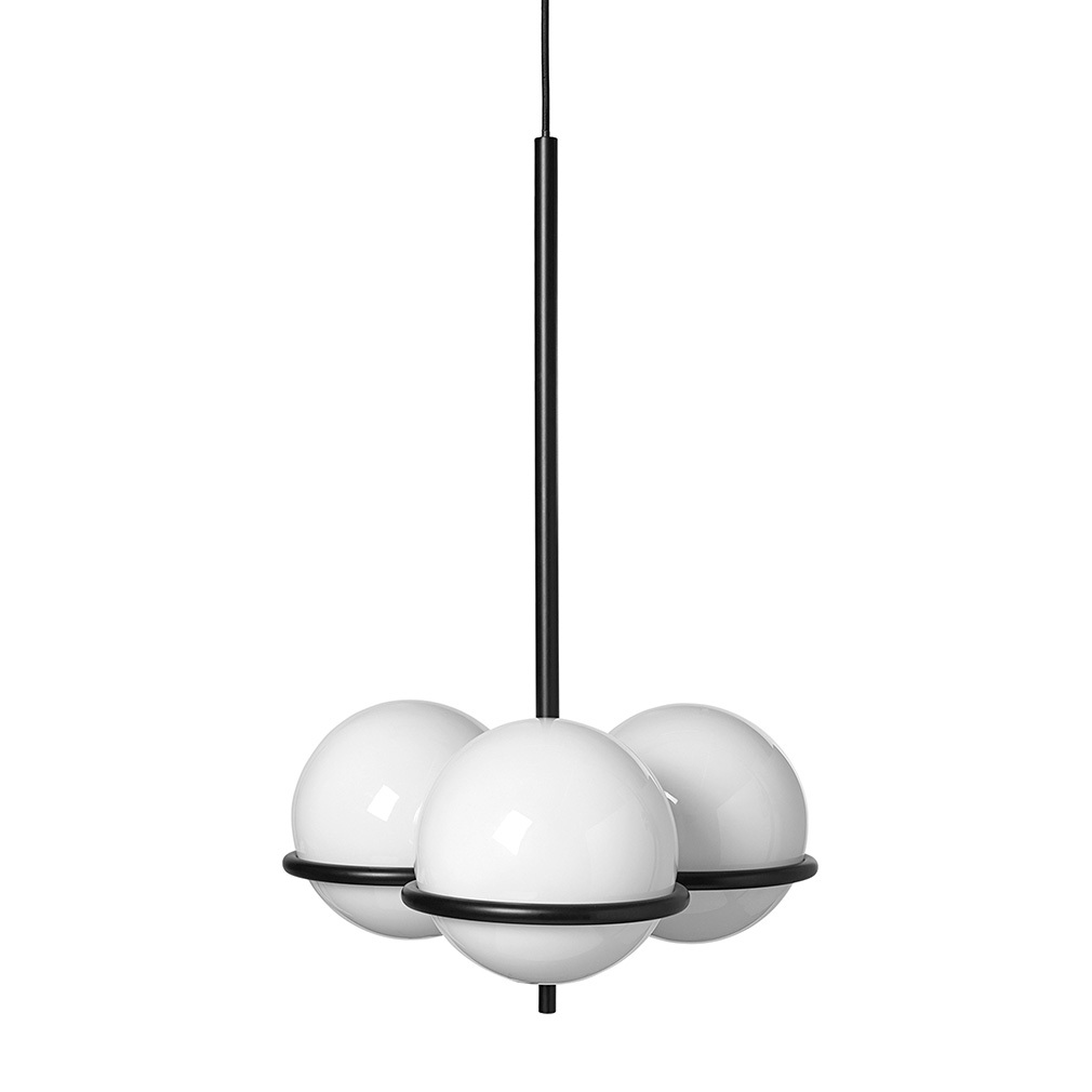 Ferm Living Era-riippuvalaisin musta