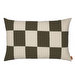 Fold Patchwork -tyynynpäällinen, dark olive / undyed, 40 x 60 cm
