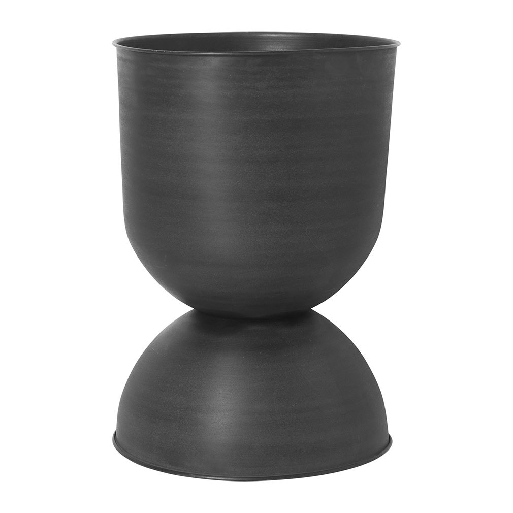 Ferm Living Hourglass Pot Black, L