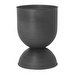 Hourglass Pot, Black, M