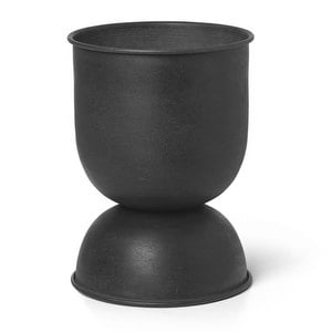 Hourglass Pot, Black, XS