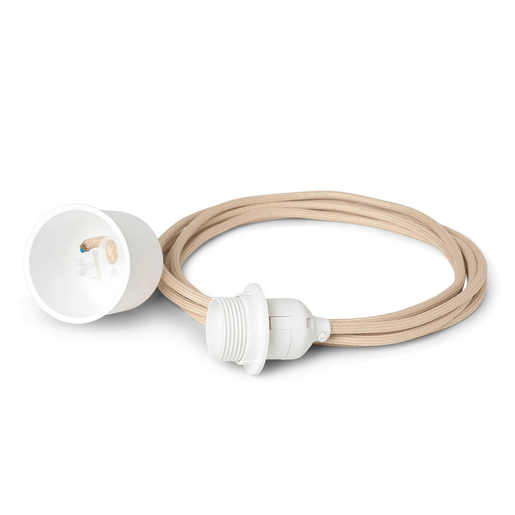 Ferm Living Fabric Cable for Pendant Lamp Sand, 2 m