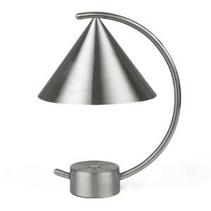 Meridian Lamp, Brushed Steel