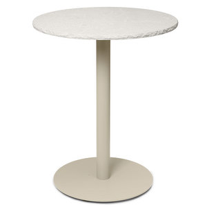 Mineral-pöytä, Bianco Curia -marmori / beige, ⌀ 60 cm
