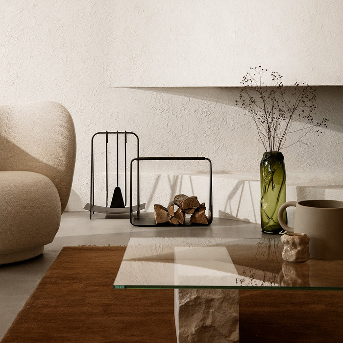 Ferm Living Mineral-sohvapöytä Bianco Curia, 120 x 70 cm