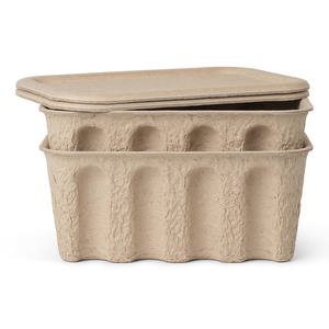 Paper Pulp Box, 19,6 x 29,6 cm, set of 2