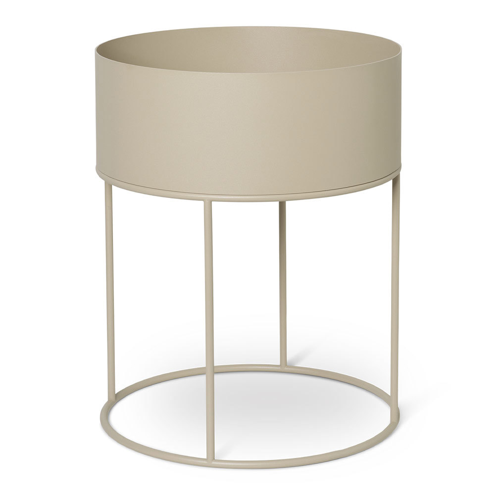 Ferm Living Plant Box -kasviteline cashmere, pyöreä