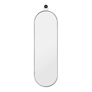 Poise Oval Mirror, Black