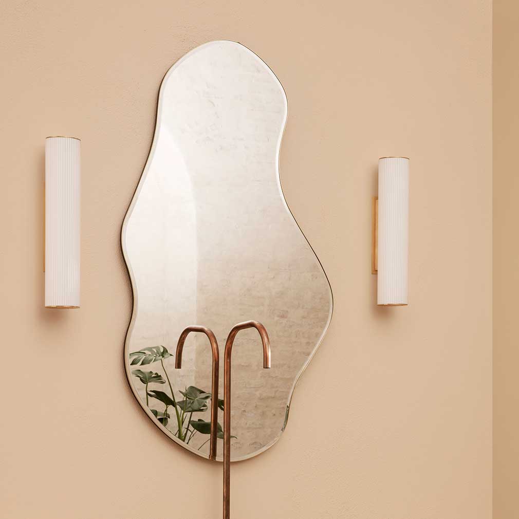 Ferm Living Pond Mirror, Brass | Vepsäläinen