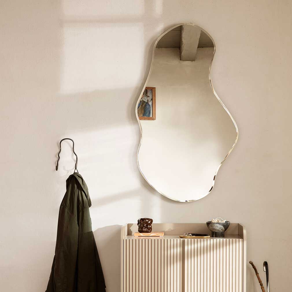 Ferm Living Pond Mirror, Brass | Vepsäläinen