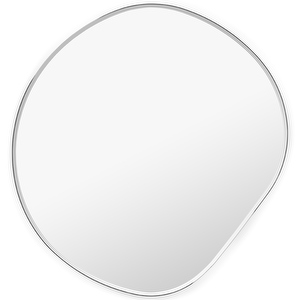 Pond Mirror, Dark Chrome, Small