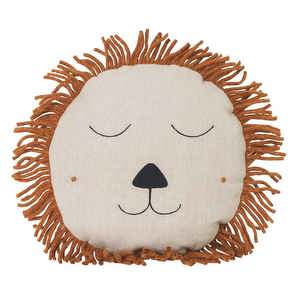 Safari Cushion Lion, Natural