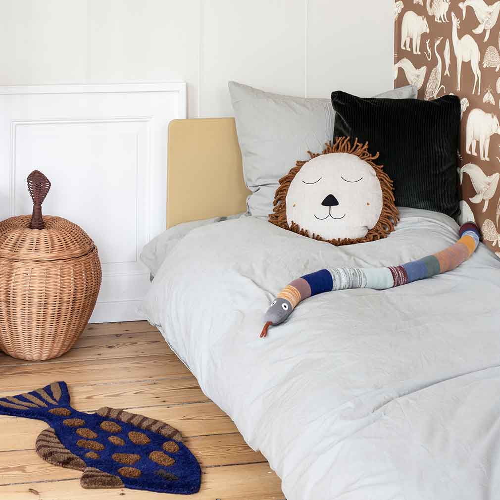 Ferm Living Safari Cushion Lion, Natural | Vepsäläinen