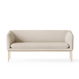 Turn-sohva, luonnonvalkoinen bukleekangas, L 160 cm