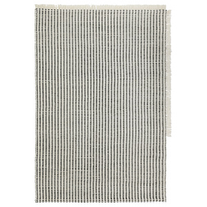 Way-matto, valkoinen / tummansininen, 140 x 200 cm