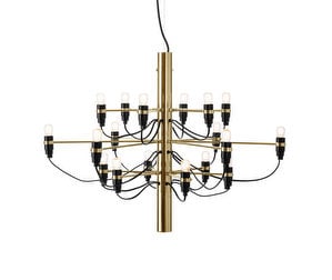 2097/18 Chandelier, Brass, LED