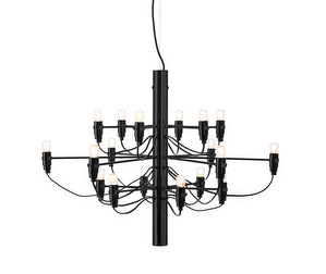 2097/18 Chandelier, Matt Black, LED