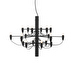 2097/18 Chandelier, Matt Black, LED