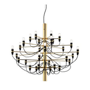 2097/30 Chandelier, Brass, LED