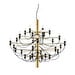 2097/30 Chandelier, Brass, LED