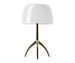 Lumiere Table Lamp, White/Champagne