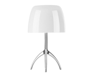 Lumiere Table Lamp, White/Aluminium