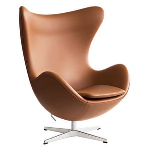 Egg Chair, Essential Leather Walnut