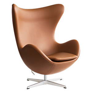 Egg Chair, Essential Leather Walnut