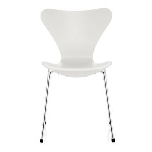 Chair 3107, “Series 7”, White, Coloured Ash